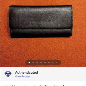 Authentic black Celine wallet